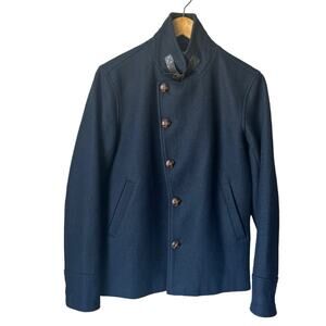 Shades of Grey Pea Coat Men's Size Small S Wool Acrylic